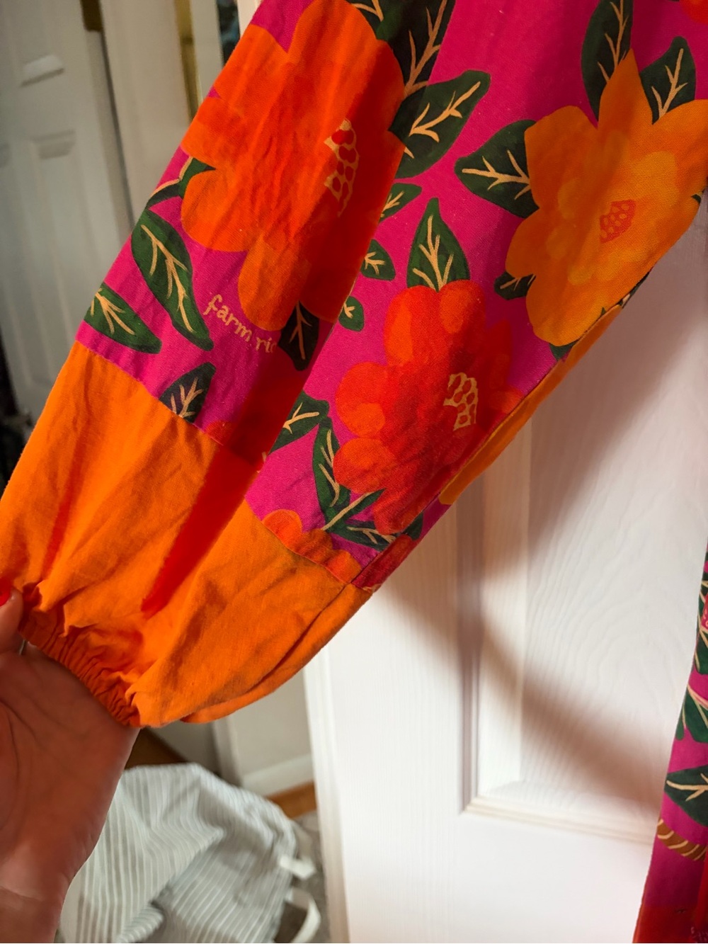 Farm Rio Sunset Patchwork Maxi Dress - Flawed - please read - Picture 12 of 16